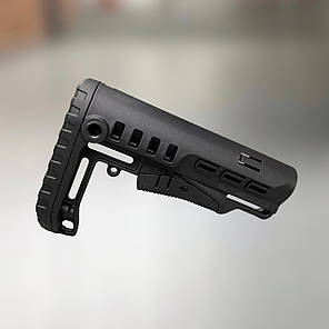 Приклад (база) DLG TBS TACTICAL, DLG-087-black, Черный, для гвинтівок з трубкою розміру Mil-Spec, фото 1