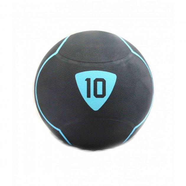 Медбол LivePro SOLID MEDICINE BALL чорний 10кг LP8110-10