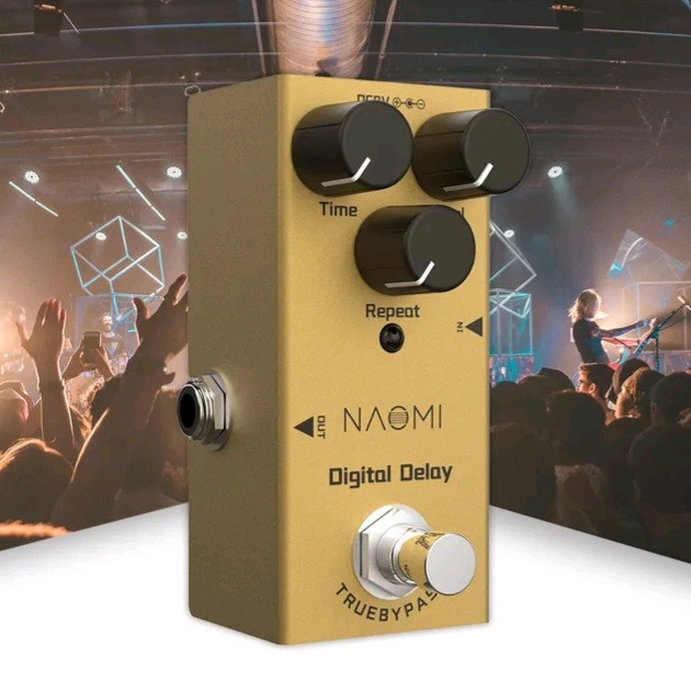 Гітарна педаль ефектів дилей Naomi Digital Delay для електрогітари гітари, фото 1