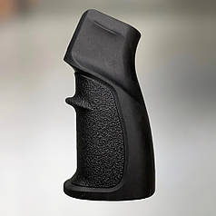 Рукоятка пістолетна для AR15 прогумована DLG TACTICAL (DLG-106), Чорна, з відсіком для батарейок