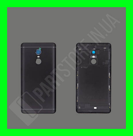 Кришка Xiaomi Redmi Note 4X Snapdragon/Redmi Note 4 Global Black зі склом камери оригінал, фото 1