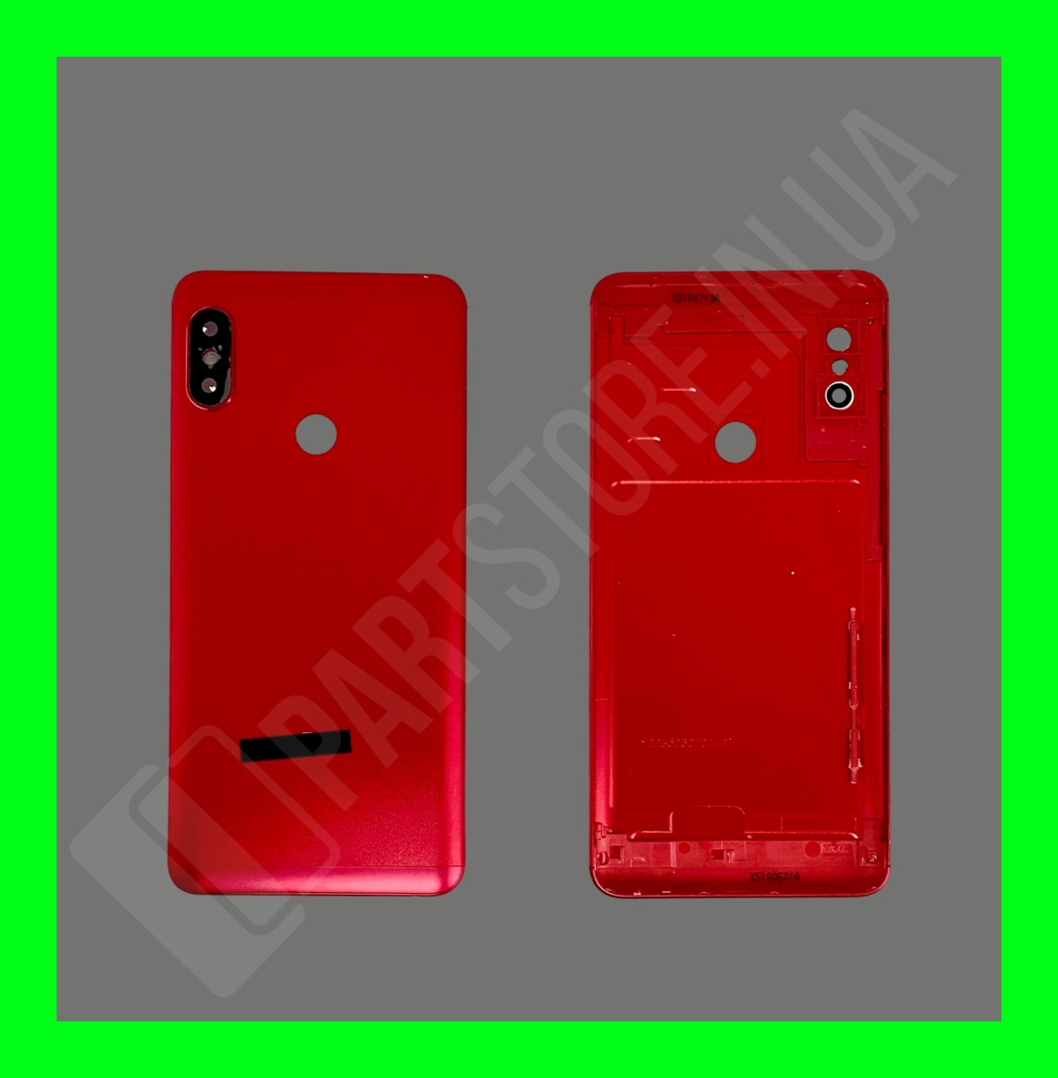 Кришка Xiaomi Redmi Note 5 / Note 5 Pro Red зі склом камери