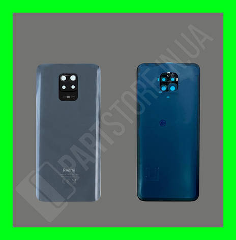 Кришка Xiaomi Redmi Note 9 Pro Interstellar Grey зі склом камери, фото 1