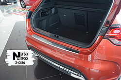 Накладка на бампер з загином Citroen DS4/CROSSBACK з 2010-2015 - рр. (NataNiko)