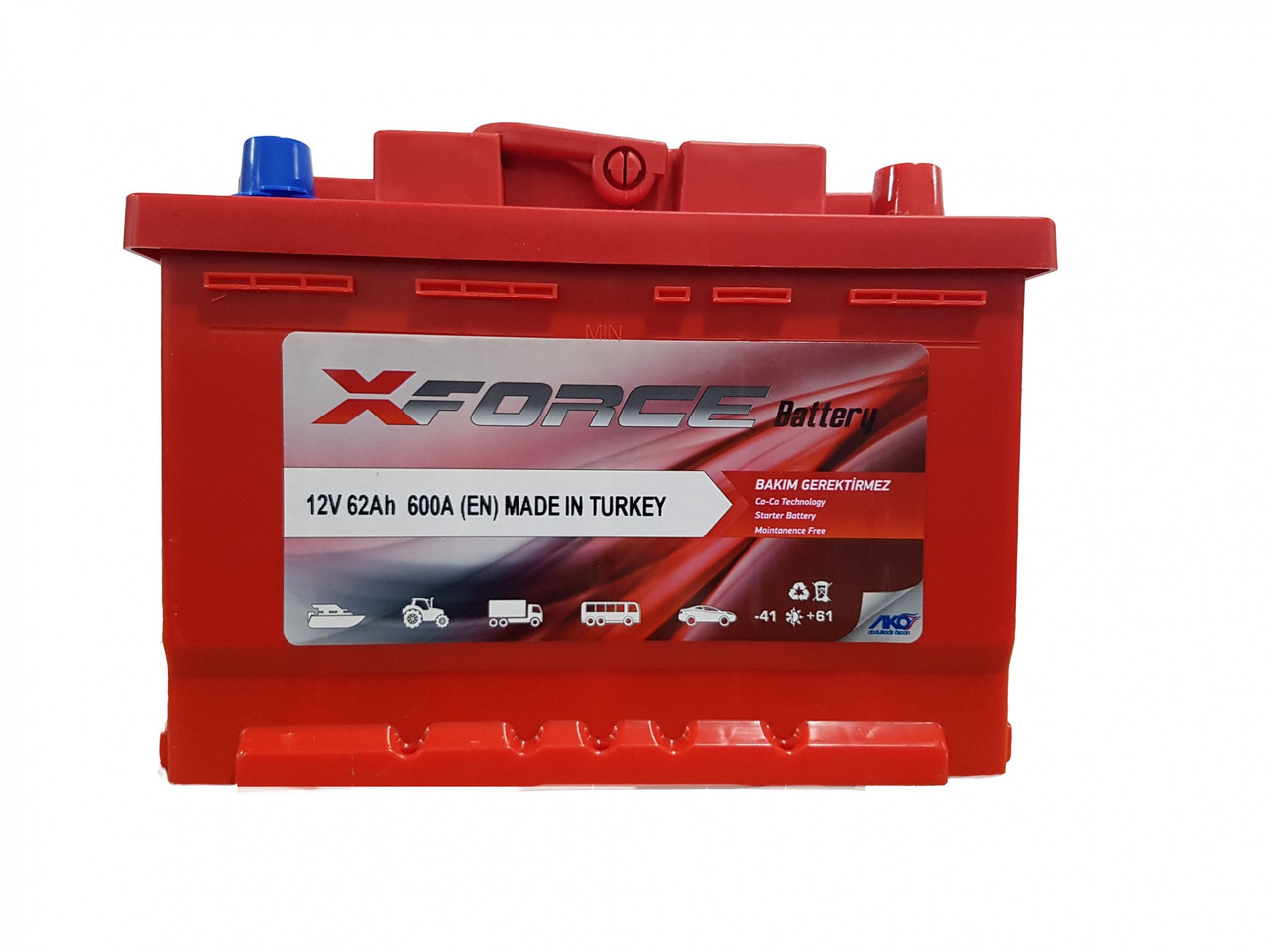 Акумулятор X-FORSE 6СТ 62Ah 600A (242x175x175)