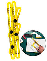 Линейка шаблон для разметки переноса измерений Жёлтая