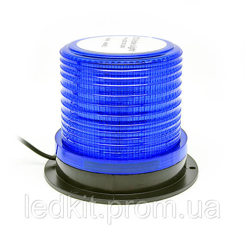 Проблесковый маяк (мигалка) 30LED Синий 12-24V Магнитное крепление ...