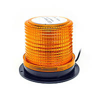 Проблисковий маяк (мигалка) 30LED Жовтий 12-24V Магнітне кріплення (2249)