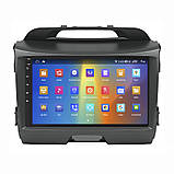 Al Штатна магнітола для Kia Sportage 3 2010-2014 екран 9" 4/64 Gb CarPlay 4G Wi-Fi GPS Prime Android, фото 3