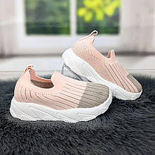 Мокасини тапочки дитячі текстильні М.Мічі бежеві 5058