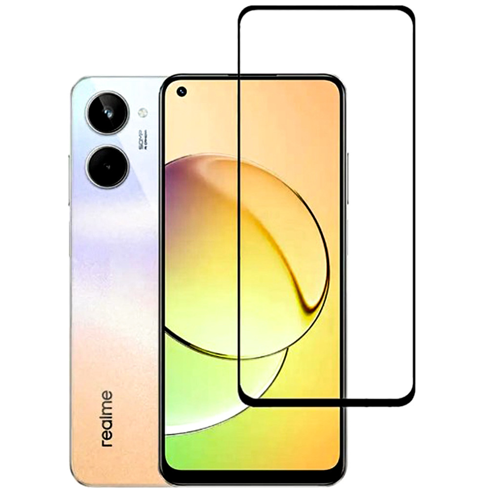Захисне скло Full Screen Tempered Glass для Realme 10, Black, фото 1