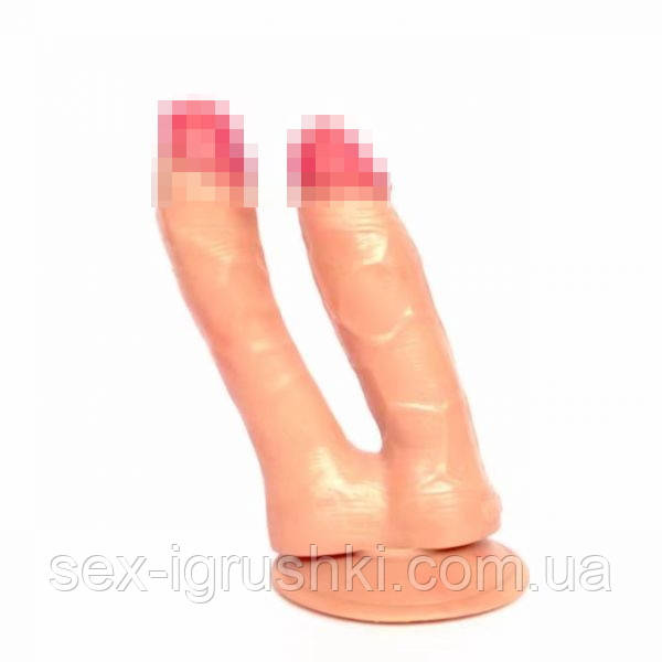 Ділдо для подвійного проникнення Double Dildo Flesh