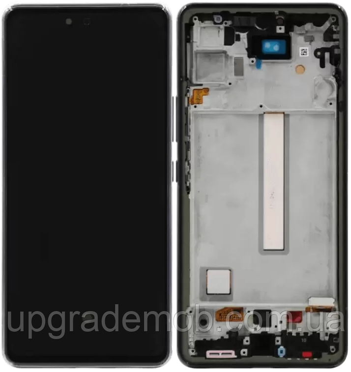 Дисплей-модуль тачскрин Samsung A536 Galaxy A53 5G чорний OLED з рамкою