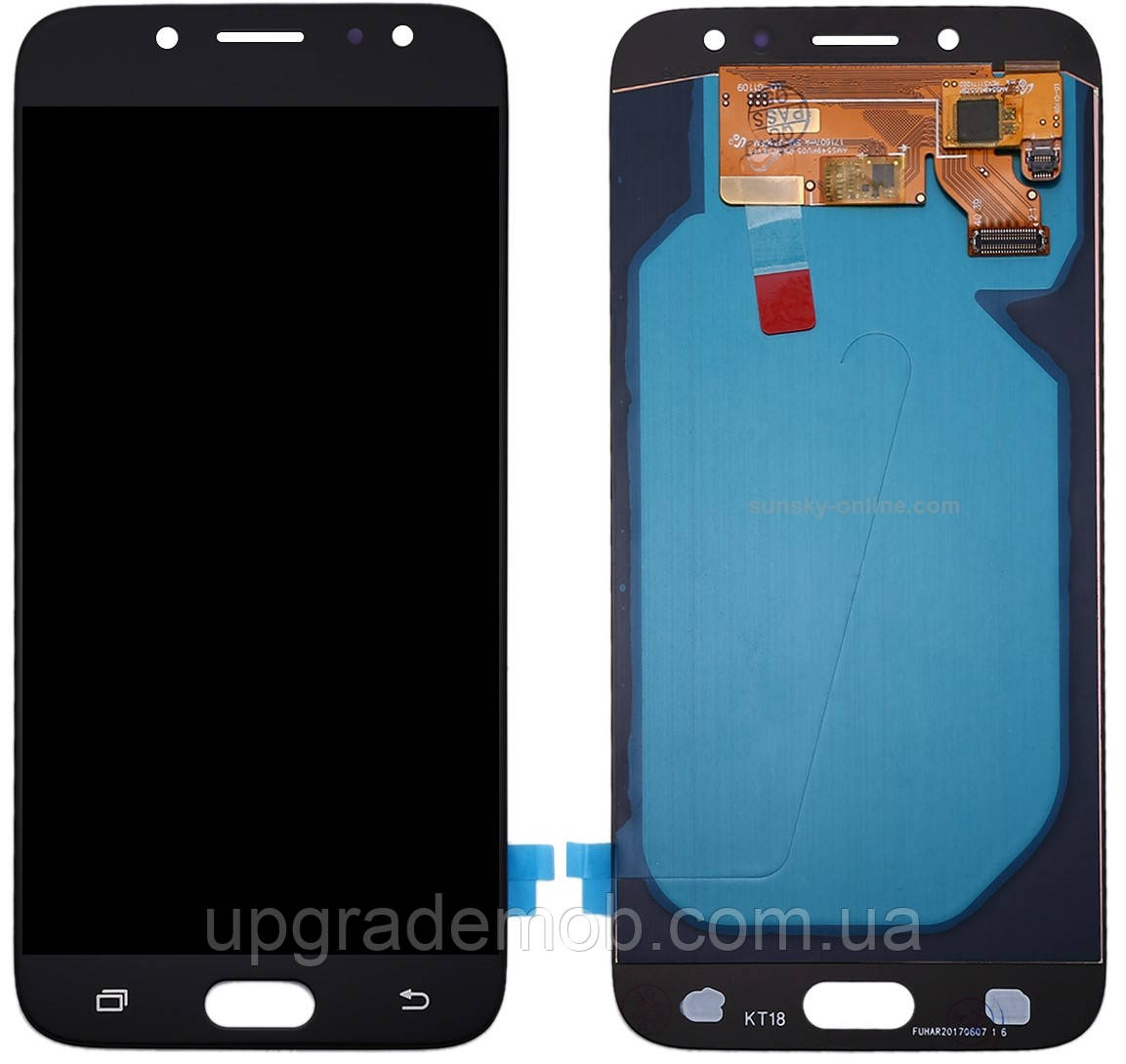 Дисплей-модуль тачскрин Samsung J730 Galaxy J7 2017 чорний OLED