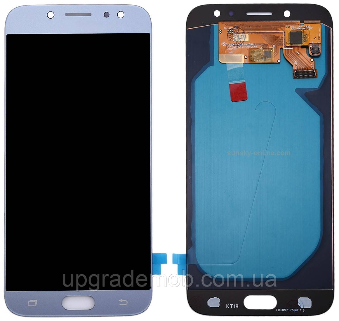 Дисплей модуль тачскрин Samsung J730 Galaxy J7 2017 голубой OLED
