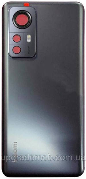 Задня кришка Xiaomi 12 /Xiaomi 12X сіра Gray + скло камери