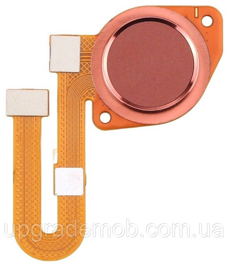 Шлейф Motorola XT2081-1 Moto E7 Plus /XT2097-6 Moto E7 Power з сканером відбитків пальців червоного кольору, фото 1