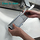 Терка металева з ручкою 3 насадки, Ручна овочерізка, Мультислайсер, Ручна овочерізка, фото 9