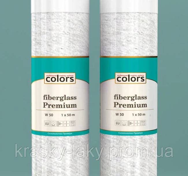 Склохолст COLORS fiberglass Premium W50, 50 м2