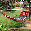 Гамак мексиканський з планкою 150*200см, Кольоровий тканинний гамак, Підвісний двомісний гамак з планкою, фото 9