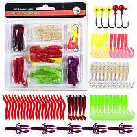 Набор силиконовых рыболовных приманок Pro Fishing Lure Fishing Tackle Set B