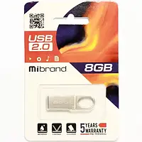 Флеш память Mibrand Irbis MI2.0/IR8U3S Silver 08 GB USB 2.0