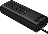 Автомобільний інвертор Baseus In Car Inverter 150W (220V CN/EU) Black, фото 4