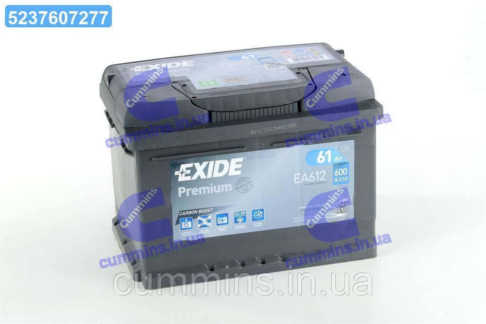 Аккумулятор 61Ah-12v Exide PREMIUM(242х175х175),R,EN600 EA612 (ID ...