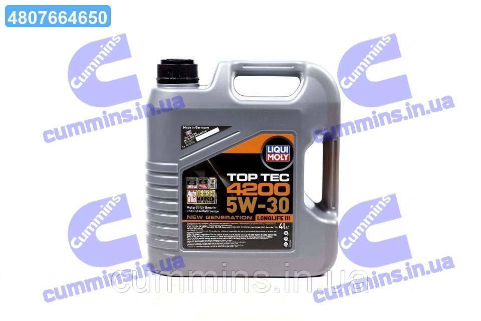 Олива моторна Liqui Moly TOP TEC 4200 5W-30 API SM/CF ACEA A3-04/B4-04/C3-04 (Каністра 4л) 3715