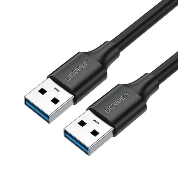 Дата-кабель Ugreen US128 USB 3.0 A (тато) - USB A (тато) 1m Black (10370), фото 1