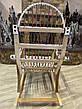 Крісло-гойдалка плетена з лози, фото 5