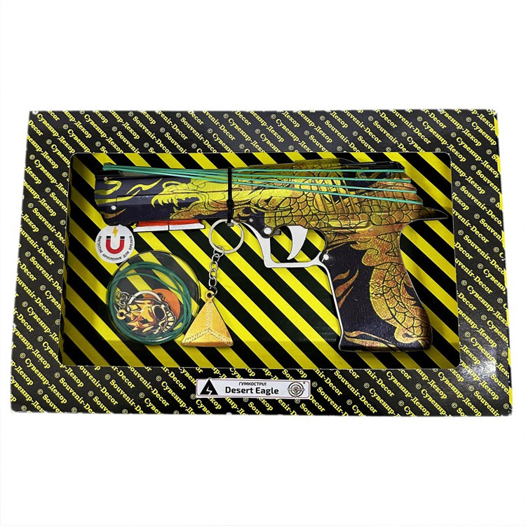 Гумкостріл "DESERT EAGLE YAKUZA" із STANDOFF 2, ідерев'яний іграшковий пістолет, фото 1