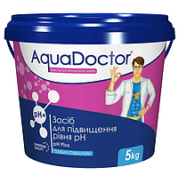 Підвищення кислотно-лужного балансу води  хімія для басейну AquaDoctor pH Plus 5 кг