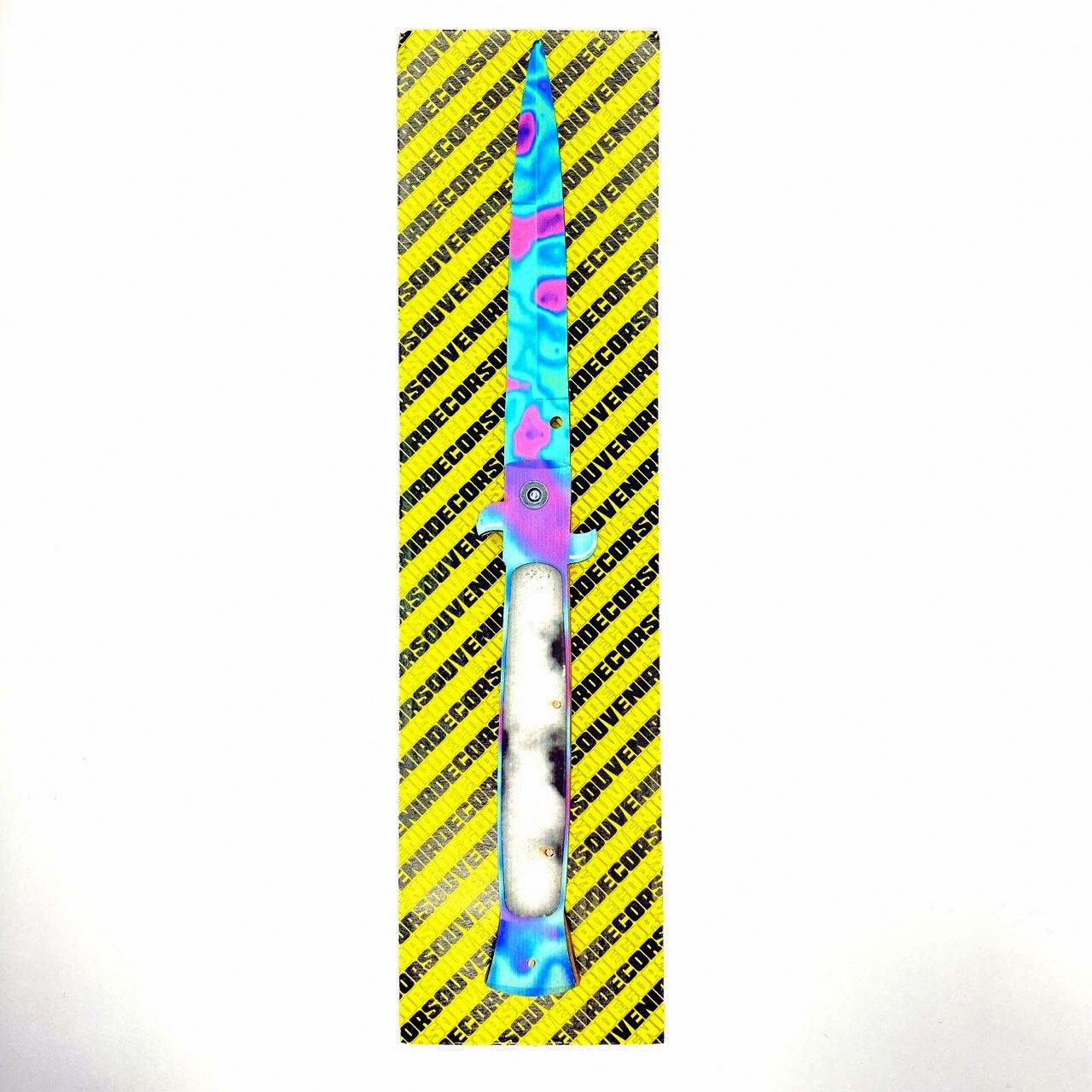 Дерев'яний Дитячий ніж "СТИЛЕТ TIE-DYE" з STANDOFF 2, іграшкова зброя, фото 1