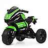 Дитячий електромобіль триколісний мотоцикл YAMAHA Bambi M 4135EL-5 чорно-зелений, фото 3