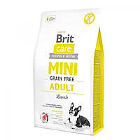 Brit Care Mini Grain Free Adult Lamb беззерновой гипоаллергенный корм для собак мелких пород 7 кг
