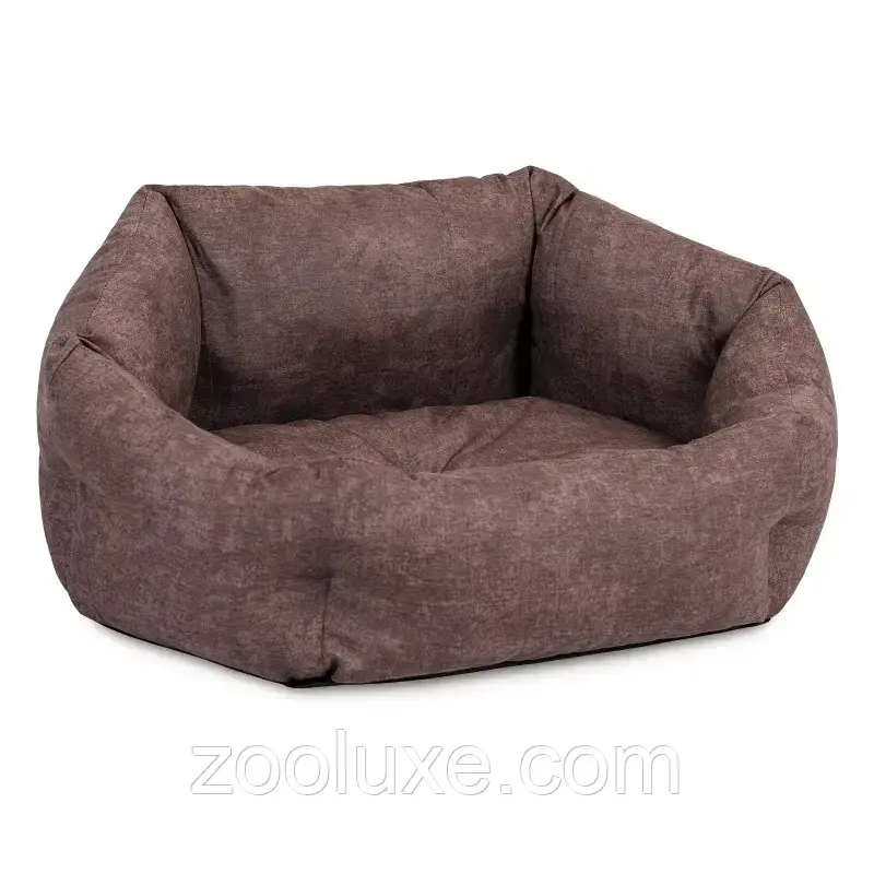 Лежак для котів і собак Природа Kokos, 64х50х22 см, коричневий (лежанка, м'яке місце, ліжечко)