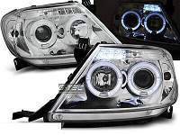 ПЕРЕДНІ ФАРИ ТЮНІНГ TOYOTA HILUX 05-11 ANGEL EYES CHROME