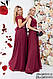 Вечірня сукня з поясом максі довжини розміри: 42-44, 44-46, 48-50, 50-52, фото 5
