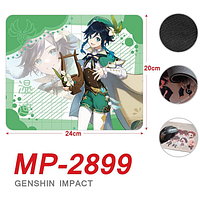 Килимок для мишки Genshin Impact "Венті" 20 х 24 см 3DTOYSLAMP