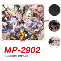 Килимок для мишки з персонажами Genshin Impact 20 х 24 см 3DTOYSLAMP