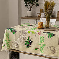 Скатерть на стол льняная хлопковая 150*180 см на обеденный стол "Оливия"
