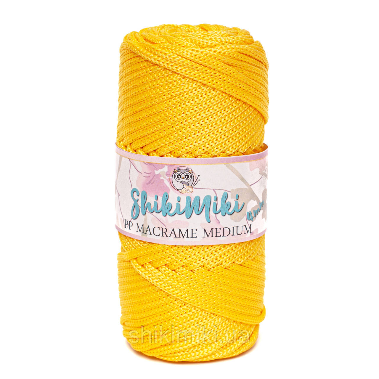 Трикотажний шнур PP Macrame Medium, колір Жовток
