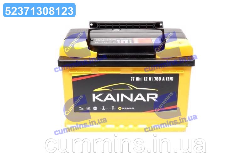Аккумулятор 77Ah-12v KAINAR Standart+ (278x175x190),R,EN750 077 261 0 ...