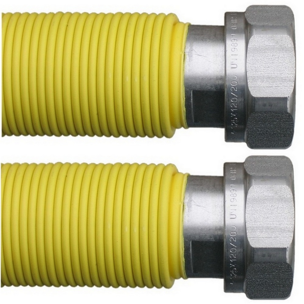 Шланг газовий Parigi SIM-G DN 3/4" (300-600 мм) розтяжний ударостійкий неіржавкий (Італія) 900575