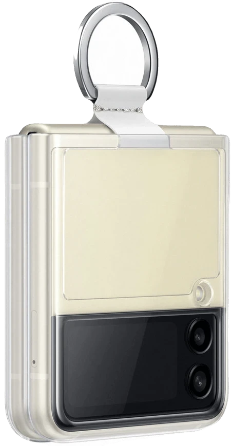 Оригінальний чохол Samsung Z Flip 3 (F711) Clear Cover with Ring Transparency