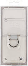 Оригінальний чохол Samsung Z Flip 3 (F711) Clear Cover with Ring Transparency, фото 3