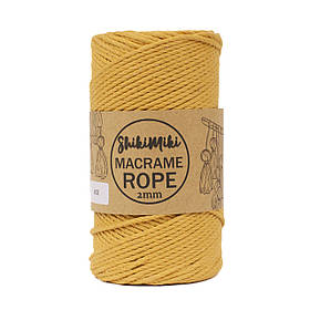 Еко шнур Shikimiki Rope 2 mm, колір Гірчичний