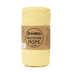 Еко шнур Shikimiki Rope 2 mm, колір Жовтий