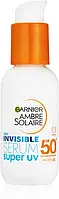 Сыворотка солнцезащитная для лица Garnier Ambre Solaire Super UV Invisible Serum SPF 50, 30 мл